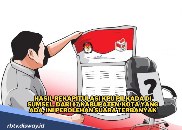 Hasil Rekapitulasi Pilgub Sumsel 2024 dari 17 Kabupaten dan Kota, Lengkap dengan Pilwakot dan Pilbub 2024