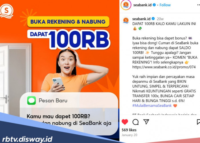 Cara Buka Rekening SeaBank dari HP dan Dapat Bonus Saldo Rp100 Ribu