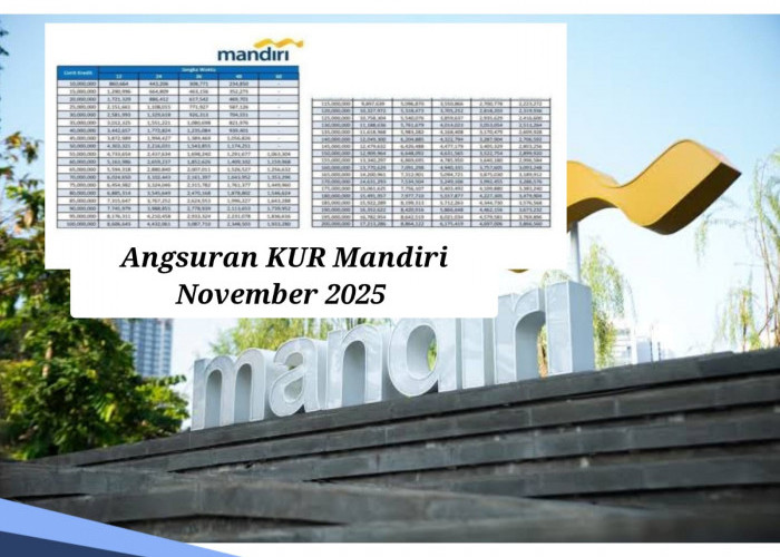 KUR Mandiri November 2025, Pinjaman Besar Angsuran Kecil, Ini Rincian Plafon Rp 10-500 Juta