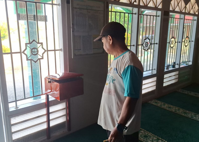 Bikin Malu Angler, Pria di Kota Bengkulu Bobol Celengan Masjid Sambil Bawa Pancing 