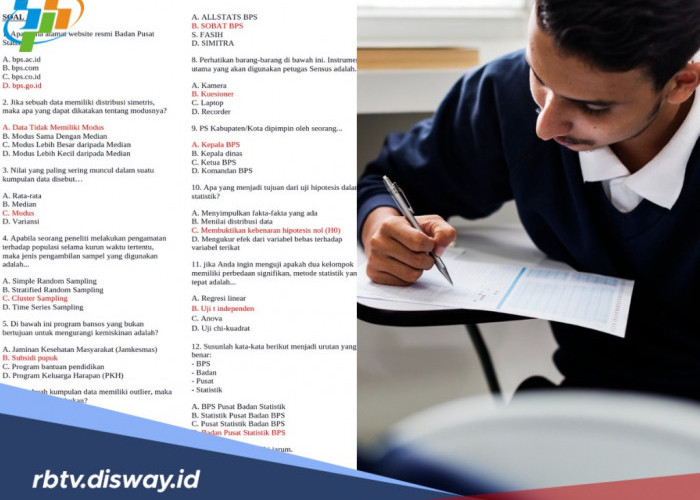 Contoh Soal Matematika, Logika dan Pengetahuan Lapangan Tes Kompetensi Mitra BPS 2026