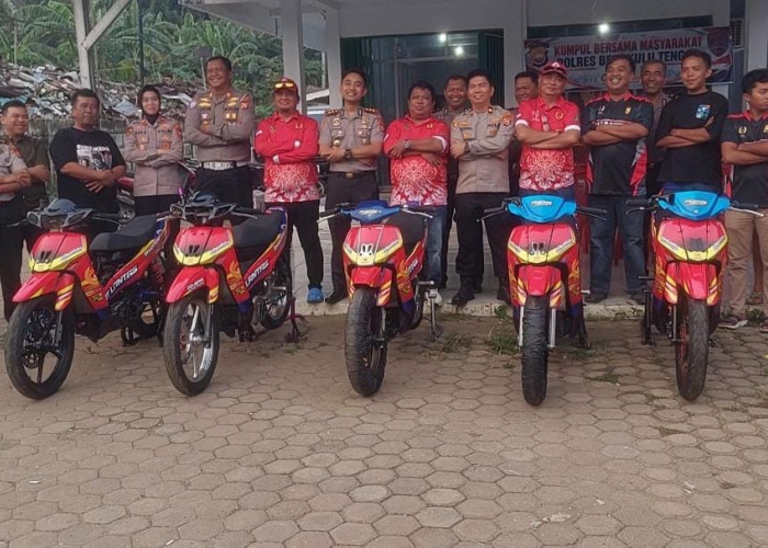 Kapolres dan Ketua KONI Bengkulu Tengah Lepas Bhanteng Racing Team, Turunkan 5 Sepeda Motor