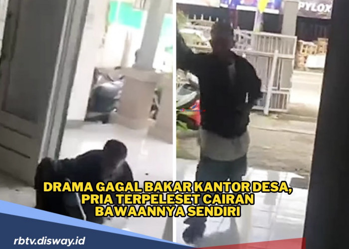 Senjata Makan Tuan, Pria Ini Niat Bakar Kantor Desa, Malah Jadi Begini