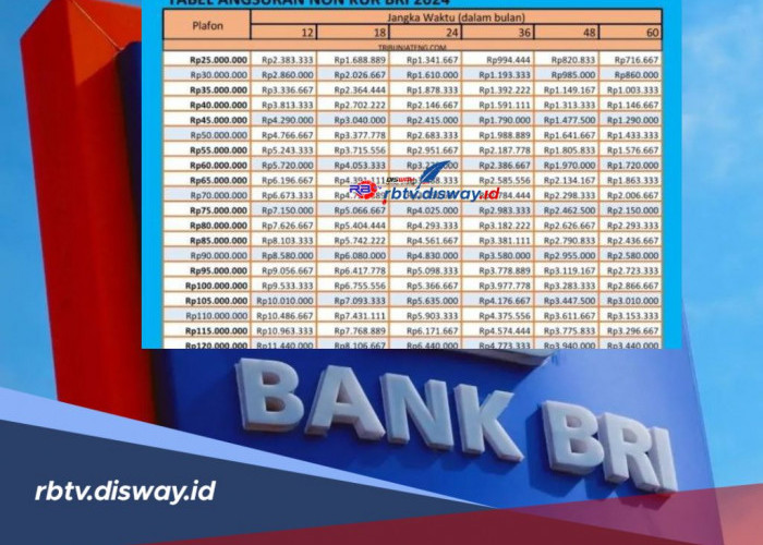 Tabel Angsuran BRI Non KUR 2024, Pinjaman Tanpa Jaminan, Cek Syarat dan Cara Pengajuannya 