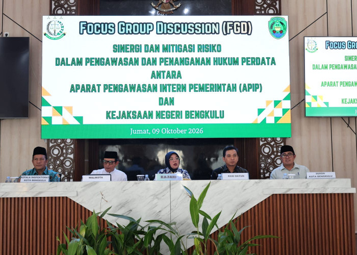 Walikota dan Kajari Bengkulu Hadiri FGD Pengawasan dan Penegakan Hukum