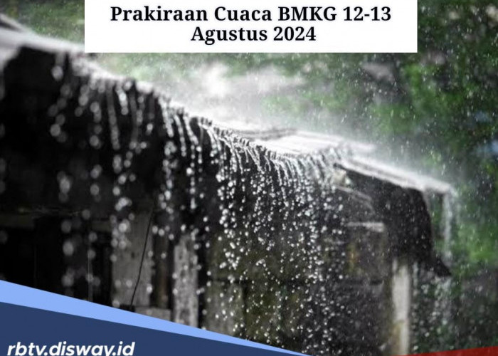 Prakiraan Cuaca BMKG 12-13 Agustus 2024, Ini Daftar Wilayah Berpotensi Hujan Lebat, Waspada!