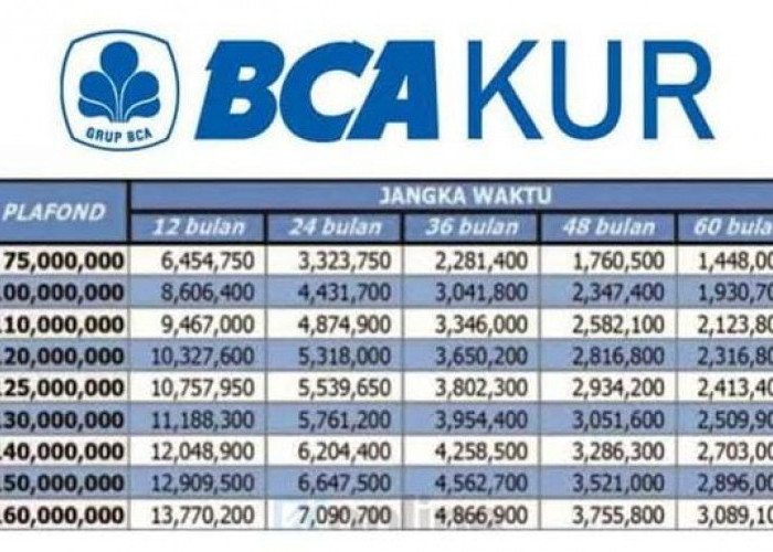 Pinjaman KUR BCA Rp25 Juta Cepat Cair Bunga Ringan 2024, Penuhi Syarat Ini