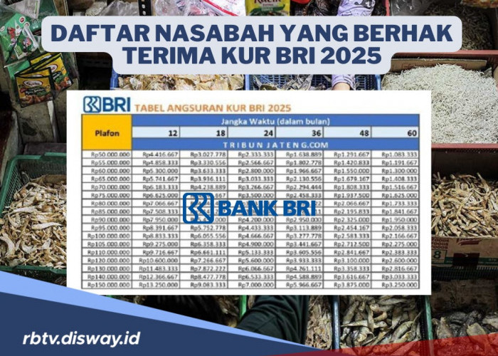 Target KUR Naik Jadi Rp 300 Triliun, Ini Daftar Penerima KUR BRI 2025