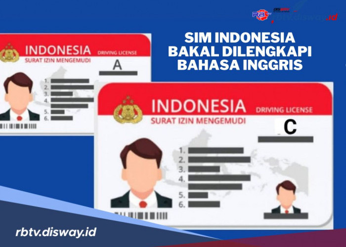 Desain Baru, SIM Indonesia Bakal di Lengkapi Bahasa Inggris, Ini Kegunaannya