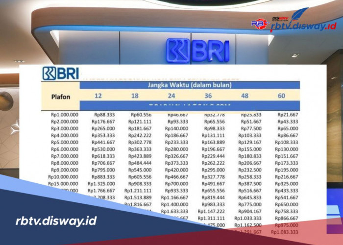 Tabel Pinjaman KUR BRI 2025 Rp 10- 50 Juta, Simak Syarat Pengajuannya Selain Berusia Minimal 21 Tahun