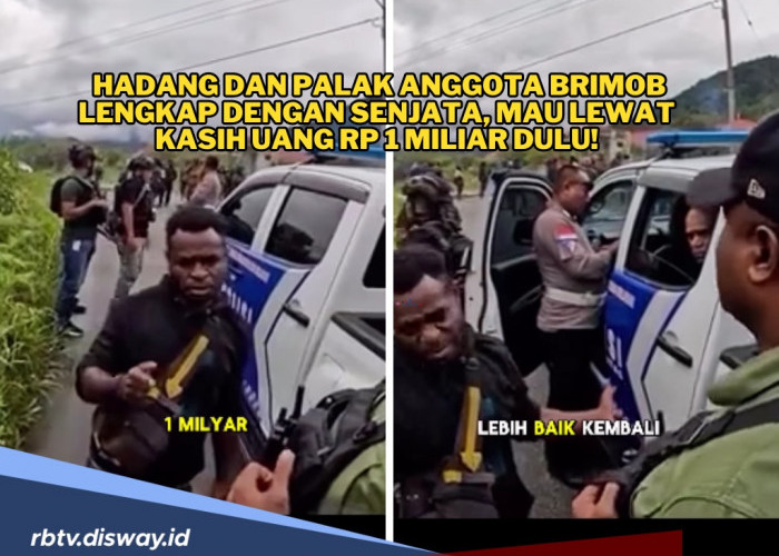 Ngeri, Warga Papua Blokade Jalan, Personel Brimob di Palak dan Diminta Uang Agar Bisa Melintas