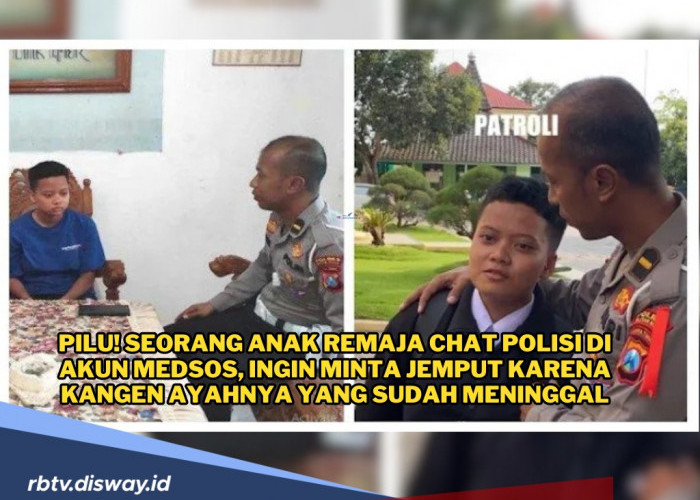 Pilu! Kangen dengan Ayah, Pelajar Ini Chat Polisi di Akun Medsos Ingin Minta Diantar ke Tempat Les