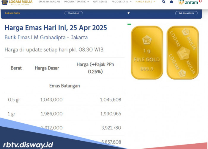 Harga Logam Mulia Hari Ini Kembali Berkilau, Antam Nyaris Rp 2 Juta Per Gram