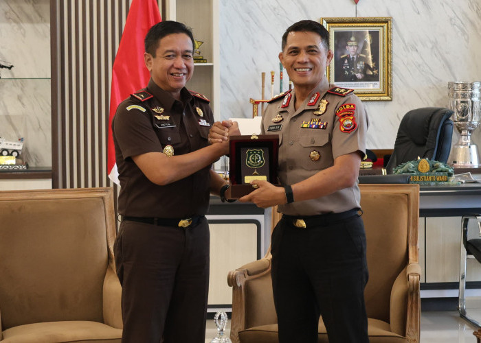 Kaloborasi Penegak Hukum, Kajati Kunjungi Kapolda Bengkulu