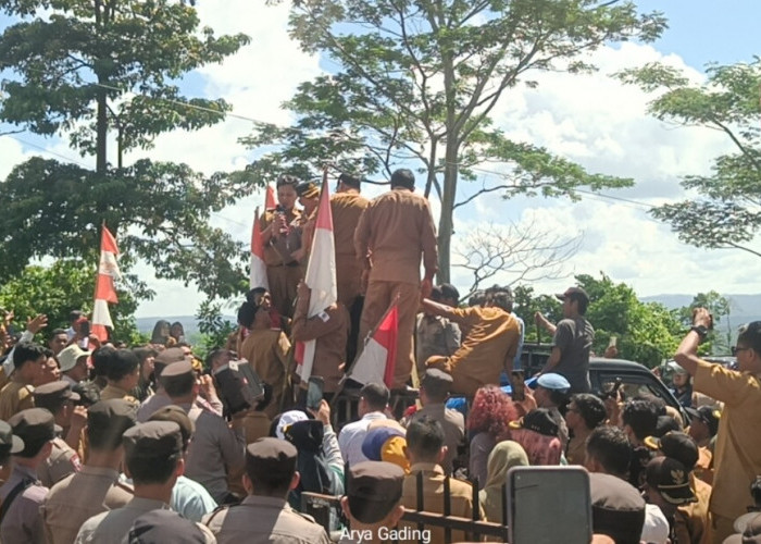 Ratusan Kades di Seluma Gelar Unjuk Rasa di Kantor Bupati, Pj Sekda Janji Siltap Tuntas Sebelum Lebaran Haji