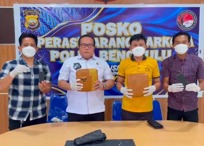 Berantas Narkoba!!! Ditresnarkoba Polda Bengkulu Gagalkan Peredaran 2 Kg Ganja