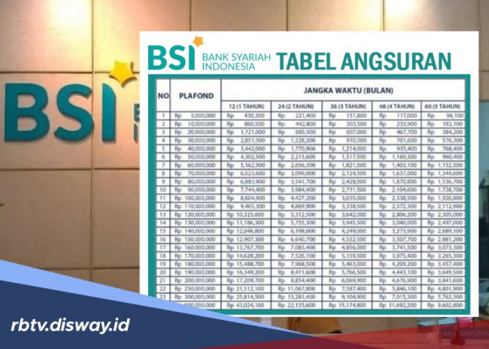 Tabel KUR BSI Pinjaman Rp 20-50 Juta, Ini Jenis Akad yang Bisa Anda Pilih