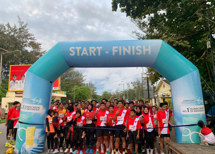 Ratusan Peserta Ikuti RB RUN 5K Meriahkan HUT ke-24 Harian Rakyat Bengkulu 