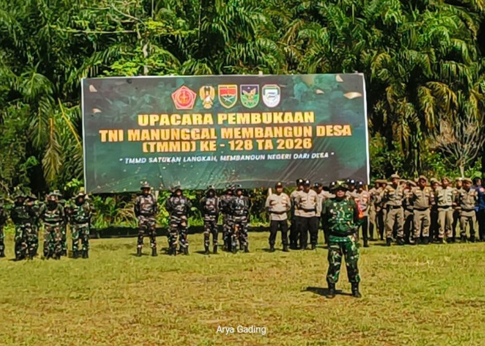 TMMD Reguler ke-128 Resmi Dibuka, Kodim 0425/Seluma Buka Akses Jalan Sepanjang 8 Kilometer