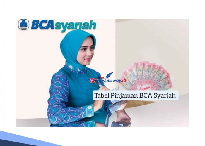 Tabel Pinjaman BCA Syariah, Bayar Angsuran Sampai 8 Tahun, Syarat dan Cara Pengajuan