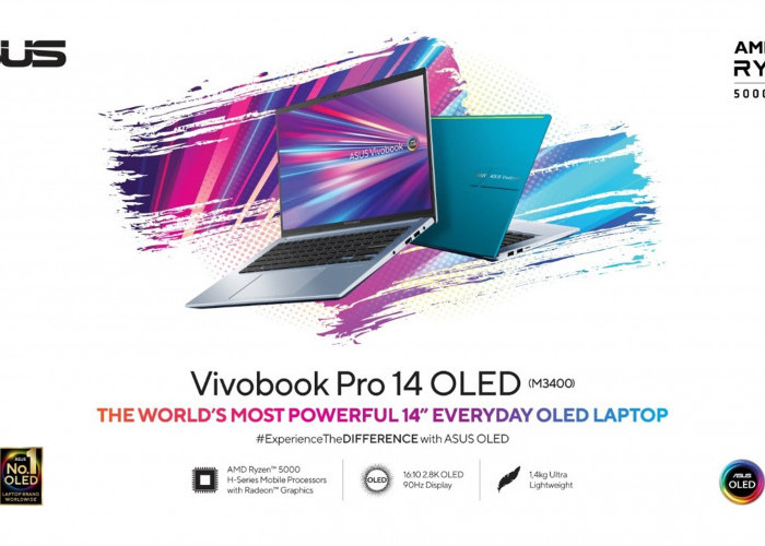 Spesifikasi ASUS Vivobook Pro 14 OLED M3400, Laptop dengan Tampilan Keren dan Performa Handal   
