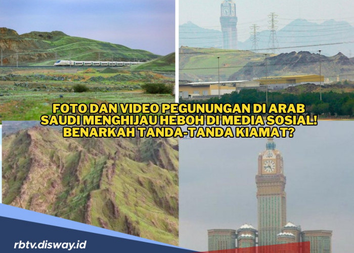 Foto dan Video Pegunungan di Arab Saudi Menghijau Heboh di Media Sosial! Benarkah Tanda-tanda Kiamat?