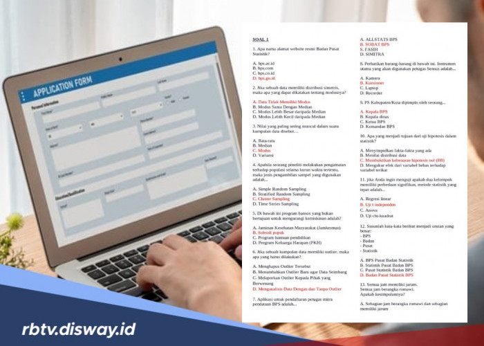 Lulus Ujian Kompetensi Mitra Statistik BPS 2026, Ini Contoh Soal Materi Logika hingga Aritmatika