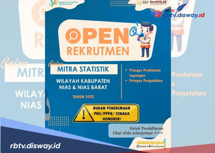 Peluang Kerja, Jadwal Rekrutmen BPS Calon Mitra Statistik di Kabupaten Nias dan Nias Barat Terbaru 2024