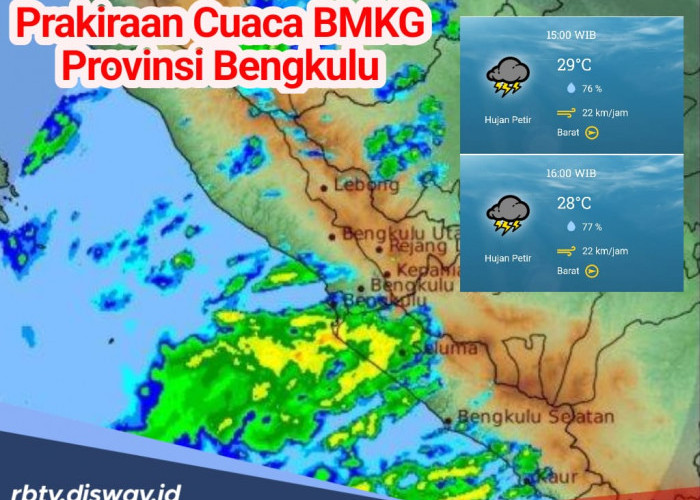 Waspada! Berikut Daftar Wilayah Terdampak Hujan Lebat di Provinsi Bengkulu Kata BMKG