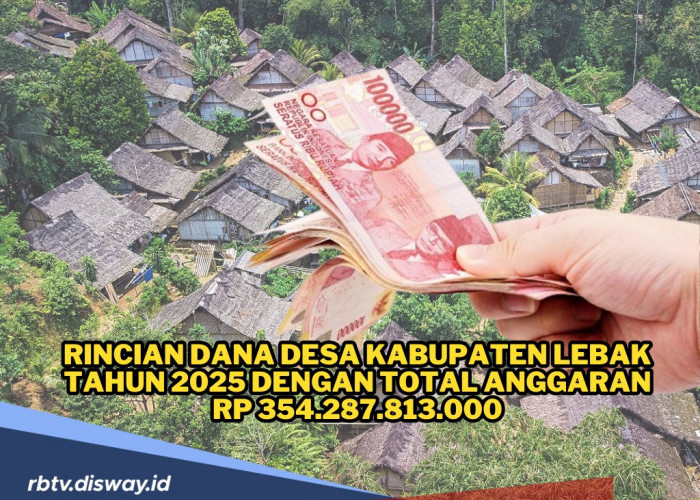 Rincian Dana Desa Kabupaten Lebak Tahun 2025, Total Anggaran Rp 354.287.813.000