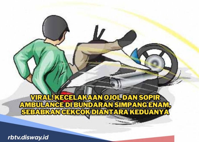 Driver Ojol Ditabrak Sopir Ambulans di Bundaran Simpang Enam, Begini Kronologinya