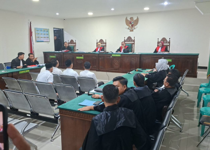 Vonis 5 Terdakwa Kasus OTT Fee Proyek Irigasi BWSS VII di Kepahiang, Hitungan Bulan Bebas