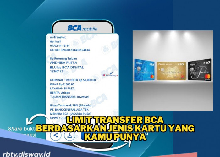Sebelum Transaksi, Cek Dulu Limit Transfer BCA Berdasarkan Jenis Kartu 
