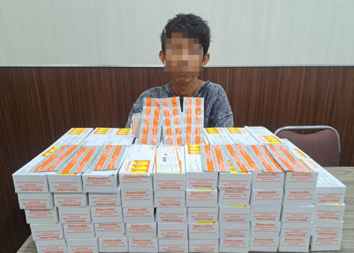 6000 Butir Obat Terlarang Diamankan, Pemuda Kandang Limun Ini Diproses Hukum