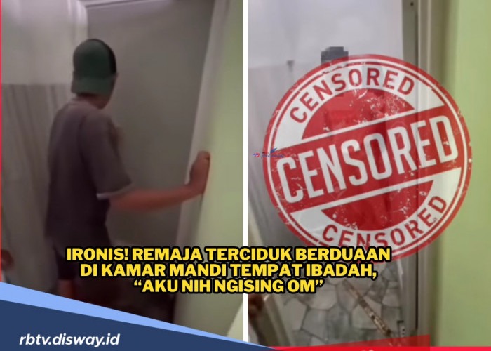 Aku Nih Ngising Om, Sejoli Diduga Mesum Digerebek Berduan Dalam Kamar Mandi Masjid