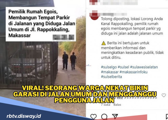 Duh! Warga Ini Nekat Bikin Garasi Mobil Setinggi 3 Meter di Jalan Umum 