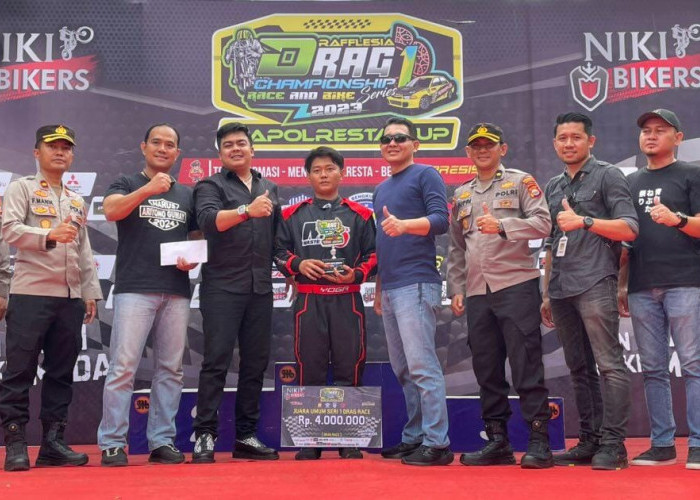 Pembalap Bengkulu Raih Juara Umum Drag Race Championship 1 Kategori Mobil