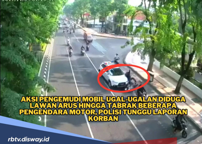 Mobil Mewah Lawan Arus hingga Tabrak Sejumlah Pengendara Motor, Polisi Turun Tangan 