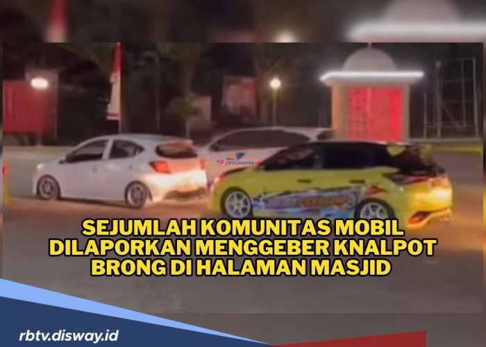 Bikin Heboh, Aksi Komunitas Mobil yang Geber Knalpot Brong di Halaman Masjid 