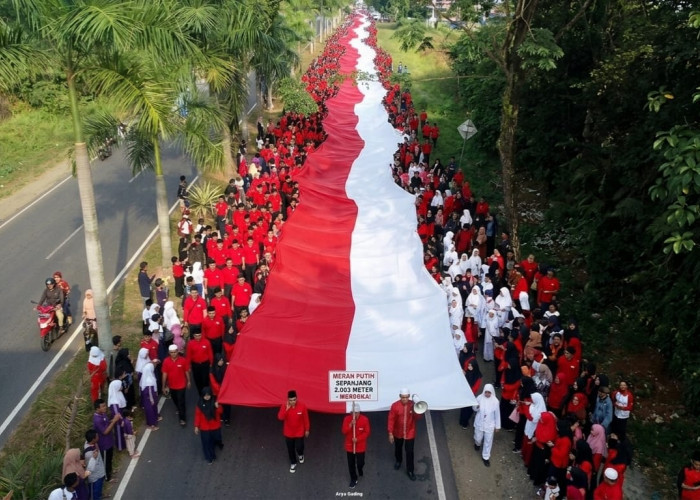 HUT Kemerdekaan RI, Pemkab Seluma Bakal Bentangkan Bendera Merah Putih Sepanjang 2.003 Meter