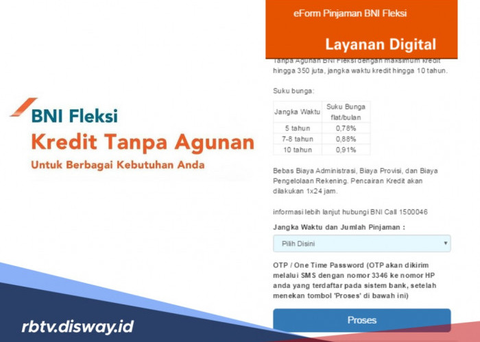 Cicilan BNI Fleksi Aktif Lewat Gaji Per Bulan, Pinjaman Rp 100 Juta Segini Angsuran per Bulannya