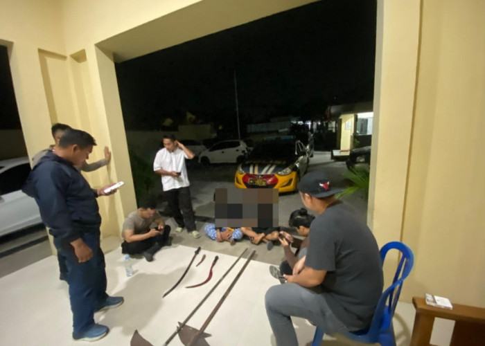 Dua Remaja Geng Motor Diamankan Polresta Bengkulu, Lima Sajam Disita