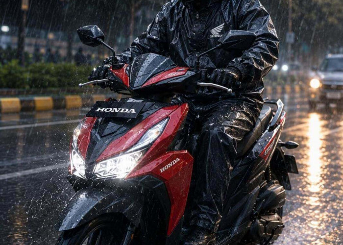Tips Cari Aman Naik Motor di Musim Hujan Tak Menentu, Keselamatan Berkendara Prioritas Utama