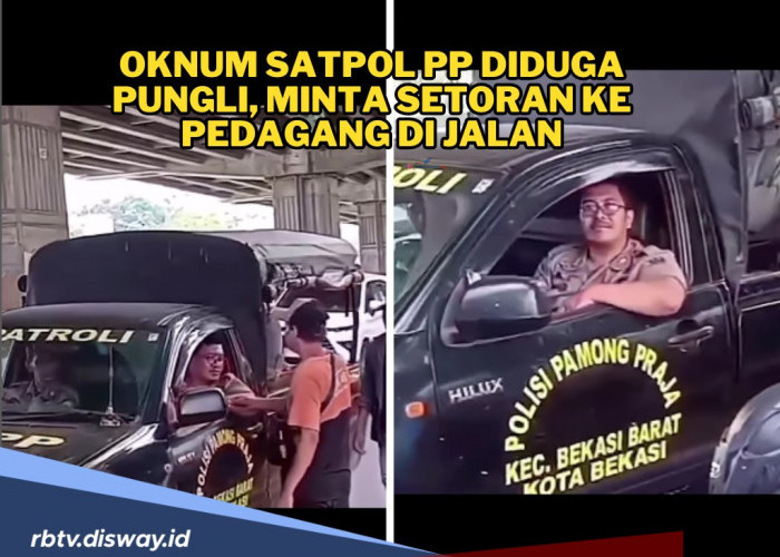 Penampakan Oknum Satpol PP Diduga Pungli, Minta Setoran ke Pedagang di Jalan