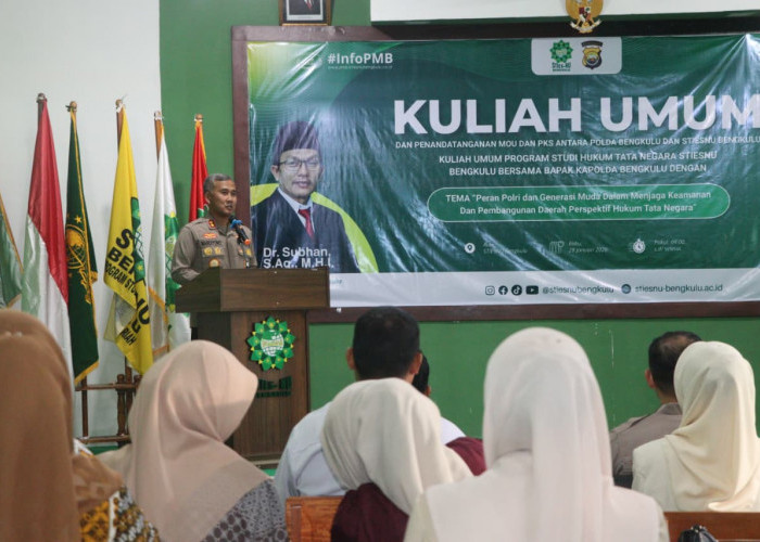 Isi Materi Kuliah Umum Kapolda Bengkulu Irjen Pol Mardiyono ke Mahasiswa STIES NU
