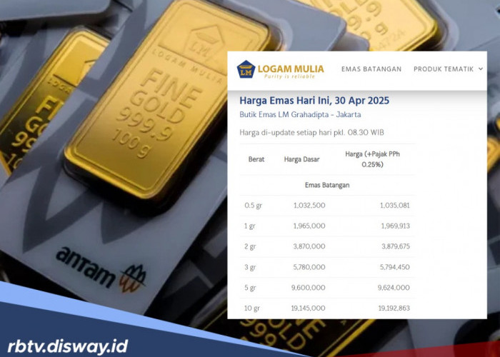 Update Harga Logam Mulia Hari Ini, Emas Antam Terkoreksi Rp 1.000