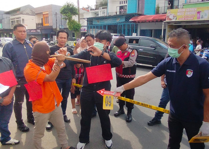 Perdalam Perkara  Pembunuhan, Penyidik Satreskrim Polres Kepahiang Gelar Rekonstruksi 