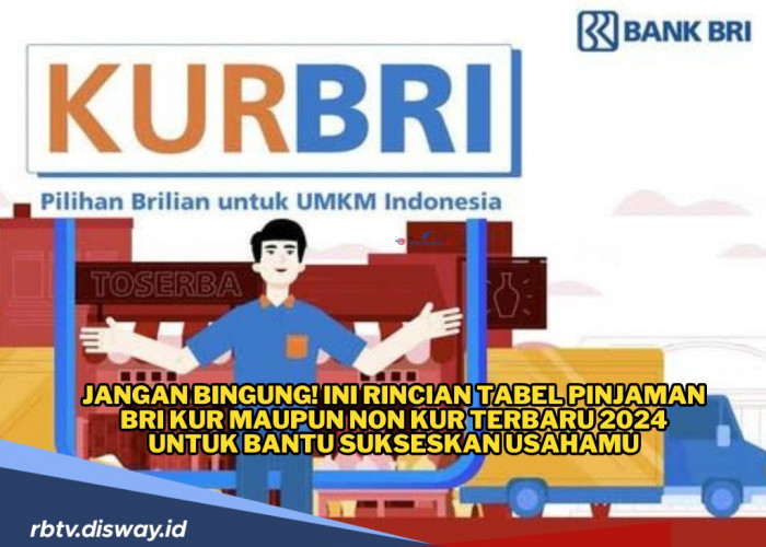 Tabel Angsuran Pinjaman KUR dan Non KUR BRI 2024 untuk Modal Dana Usaha UMKM