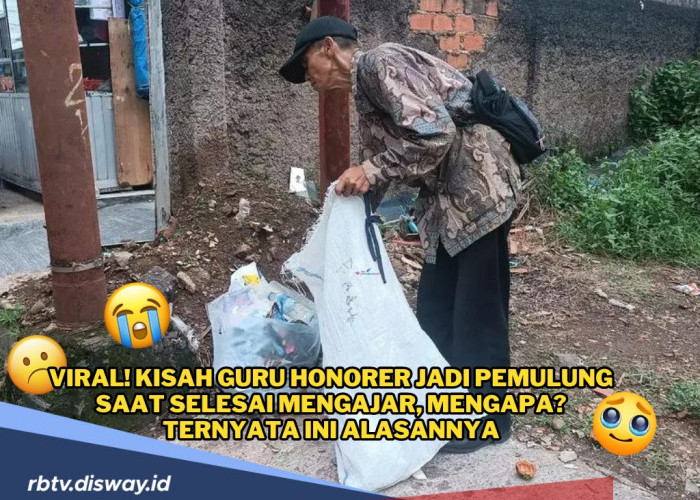 Kisah Pilu Pak Alvi, Guru Honorer yang Nyambi Jadi Pemulung saat Selesai Mengajar