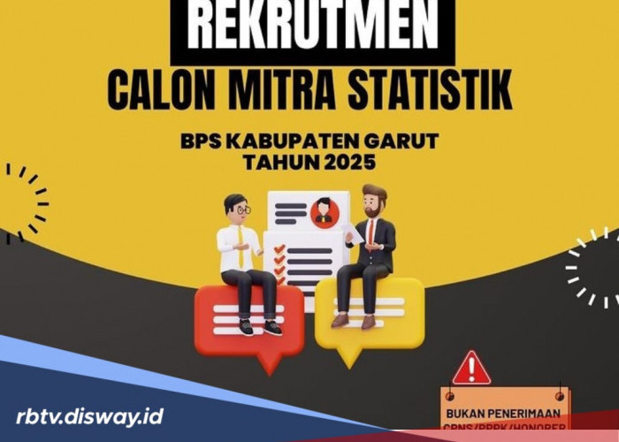 BPS Buka Rekrutmen Calon Mitra Statistik 2025 Garut, Ini Jadwal Pendaftaran dan Syarat Ketentuannya